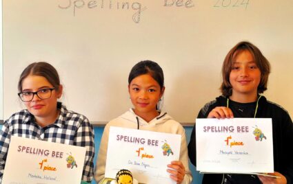 Žáci 1. ZŠ Holešov - vítězové soutěže Spelling Bee 2024